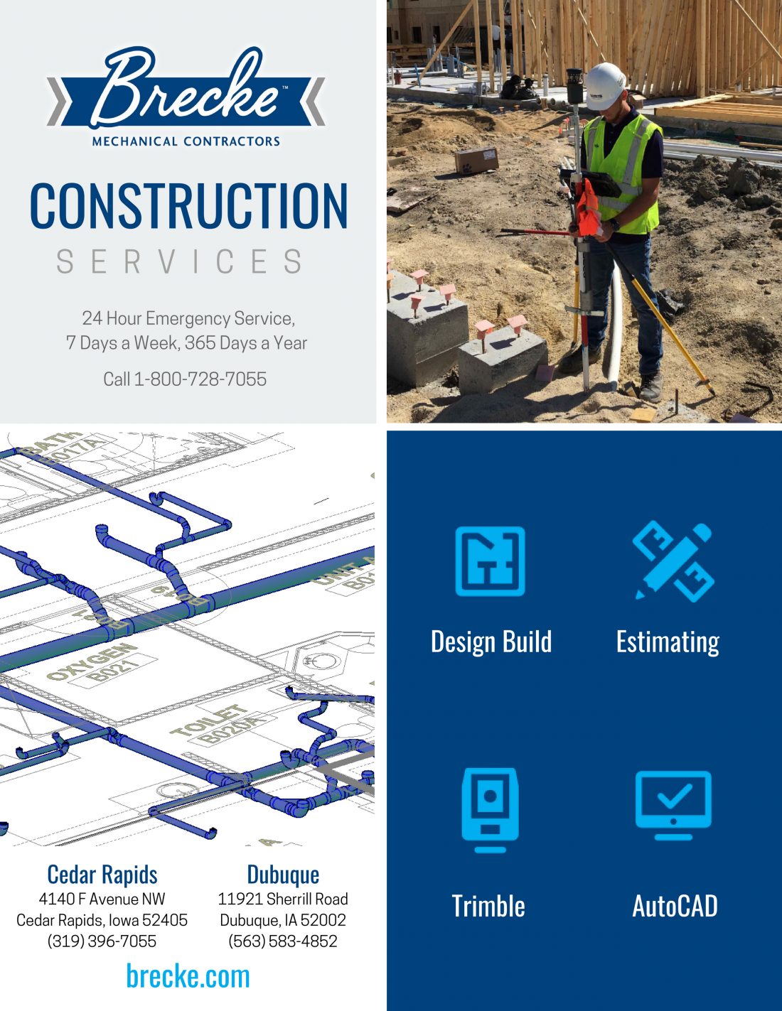 Construction Services Line Card 2550