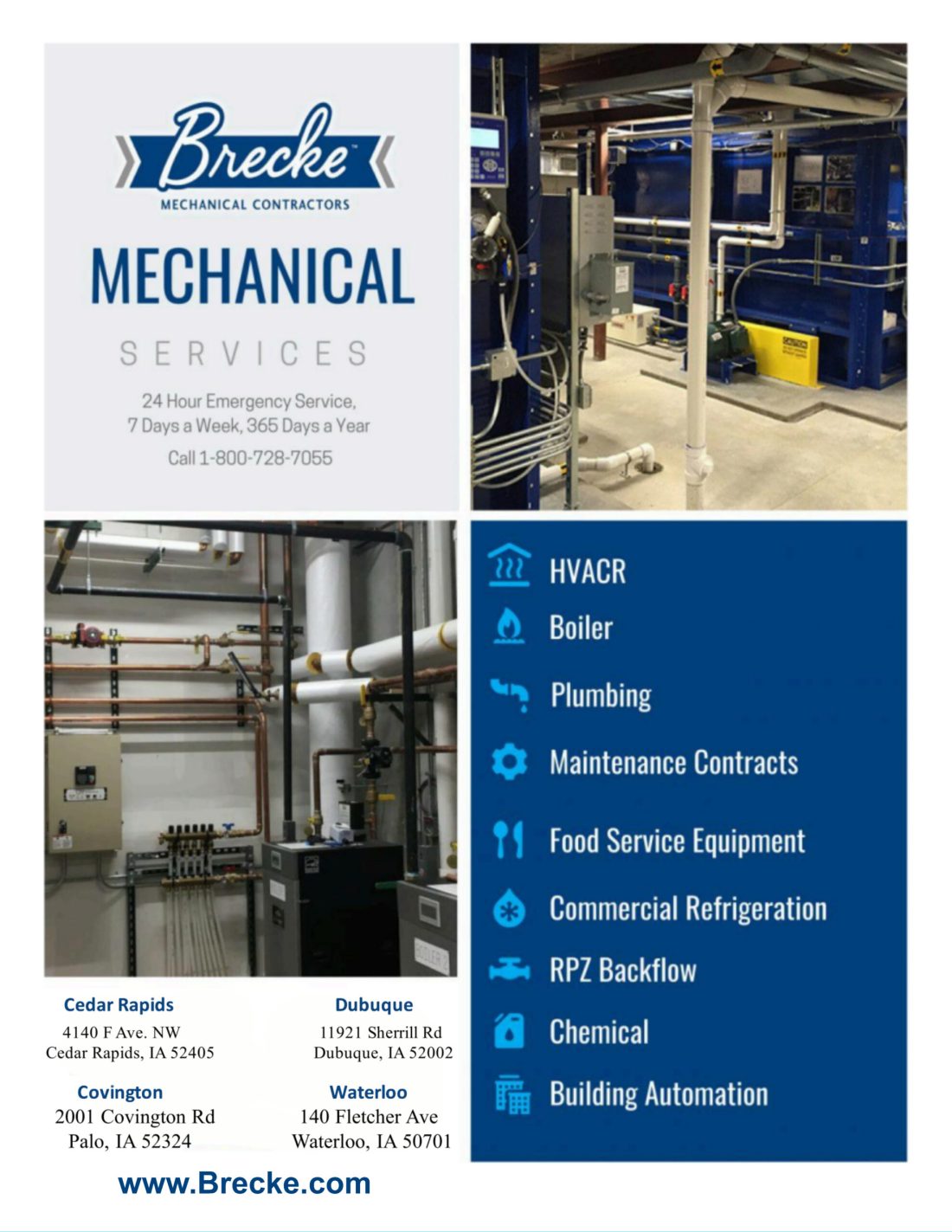 Mechanical Services Line Card New