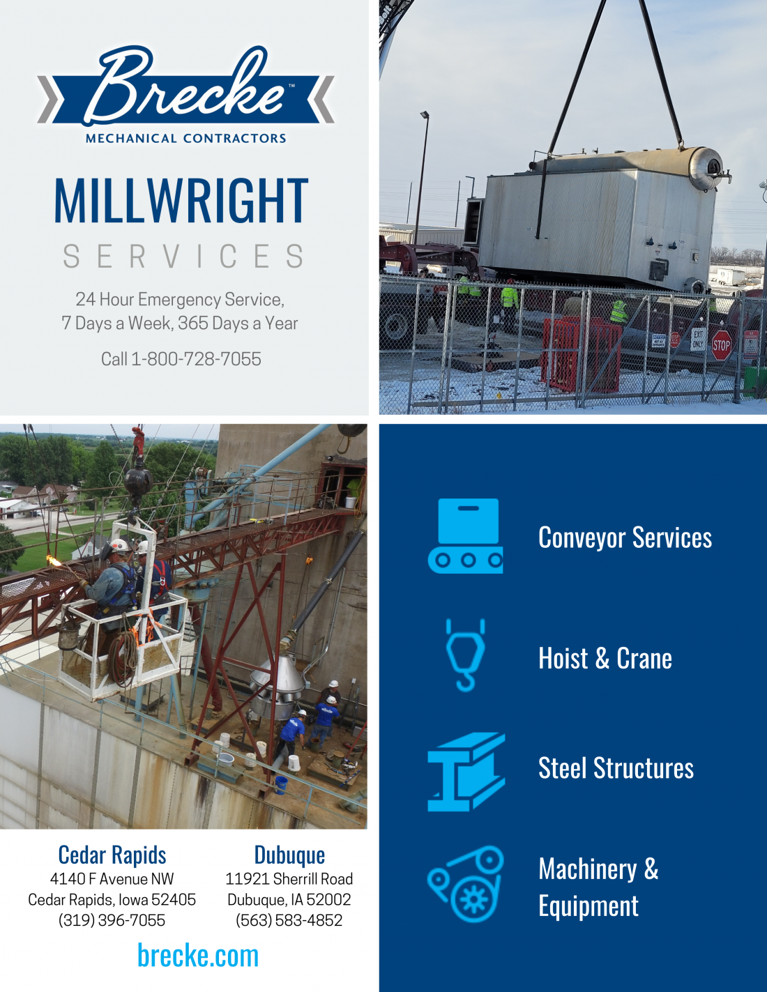 Millwright Services Line Card 2550