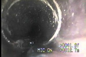 camera inside drain pipe
